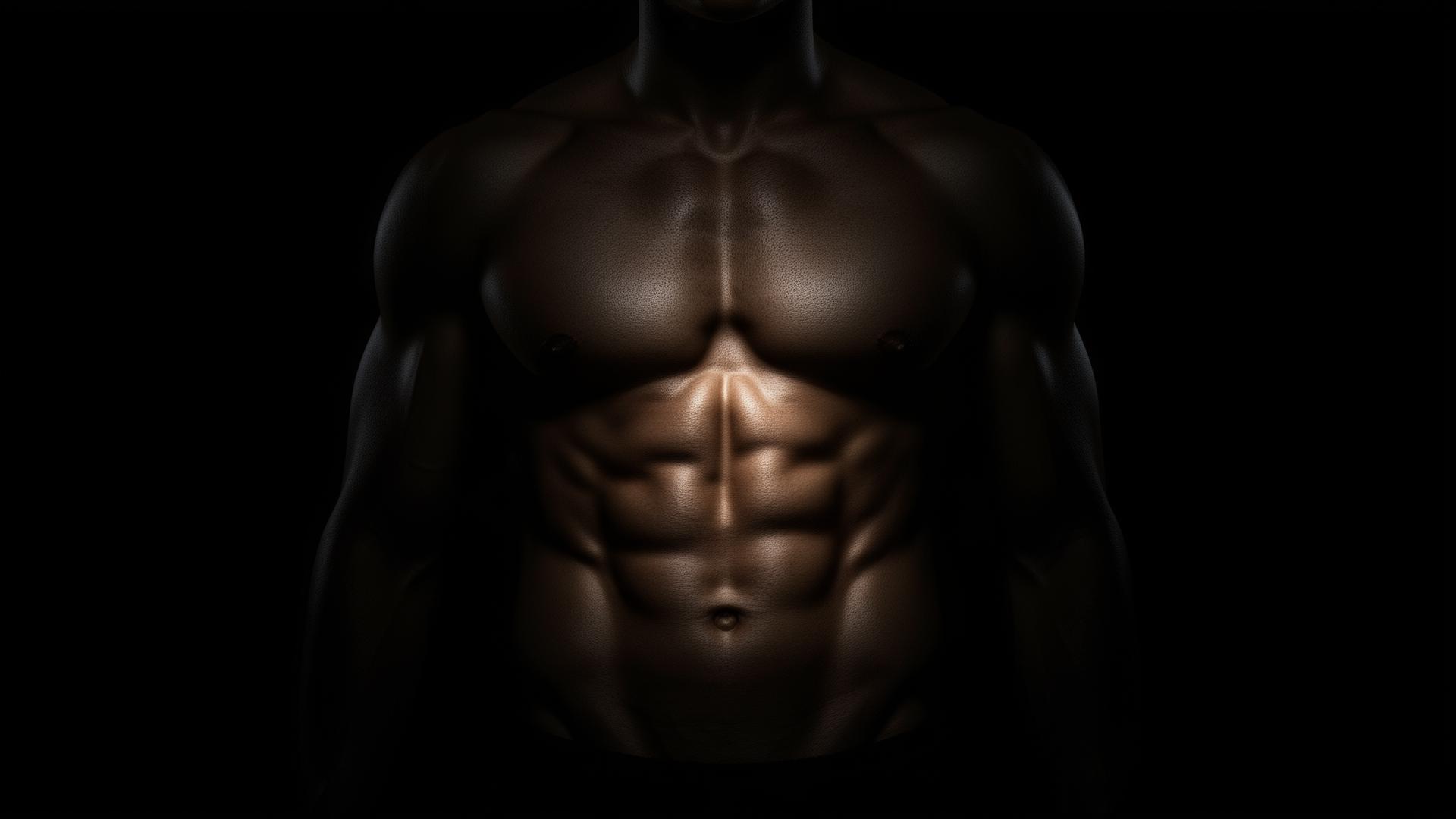 Abdominal etching — révélation des reliefs